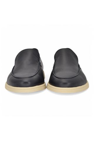 Mocassino uomo in pelle colore blu notte. FRAU | 32P0-PELLE BLU